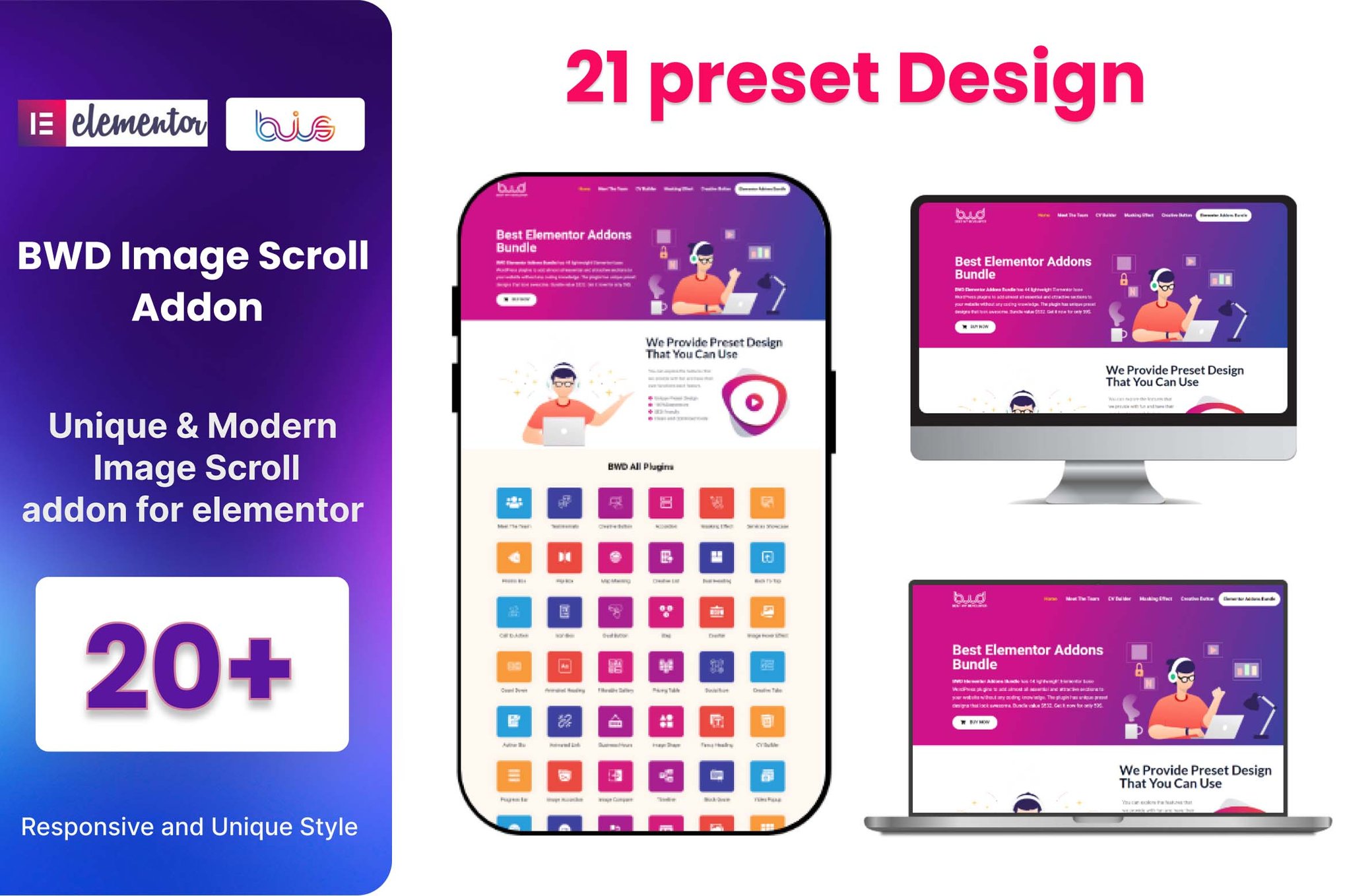 Image Scroll Elementor Addon plugin cover image