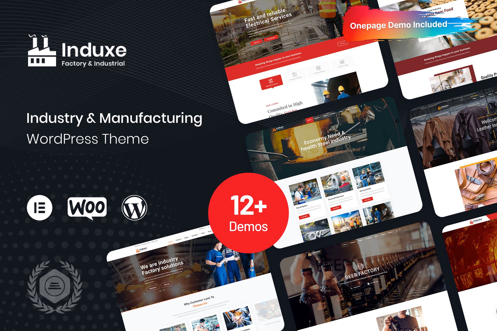 Induxe - Industry & Manufacturing WordPress Theme theme cover image