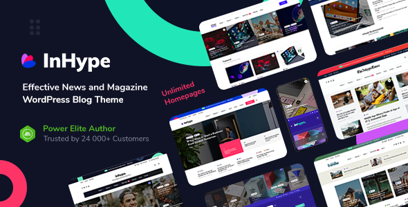 InHype - Blog & Magazine WordPress Theme theme cover image
