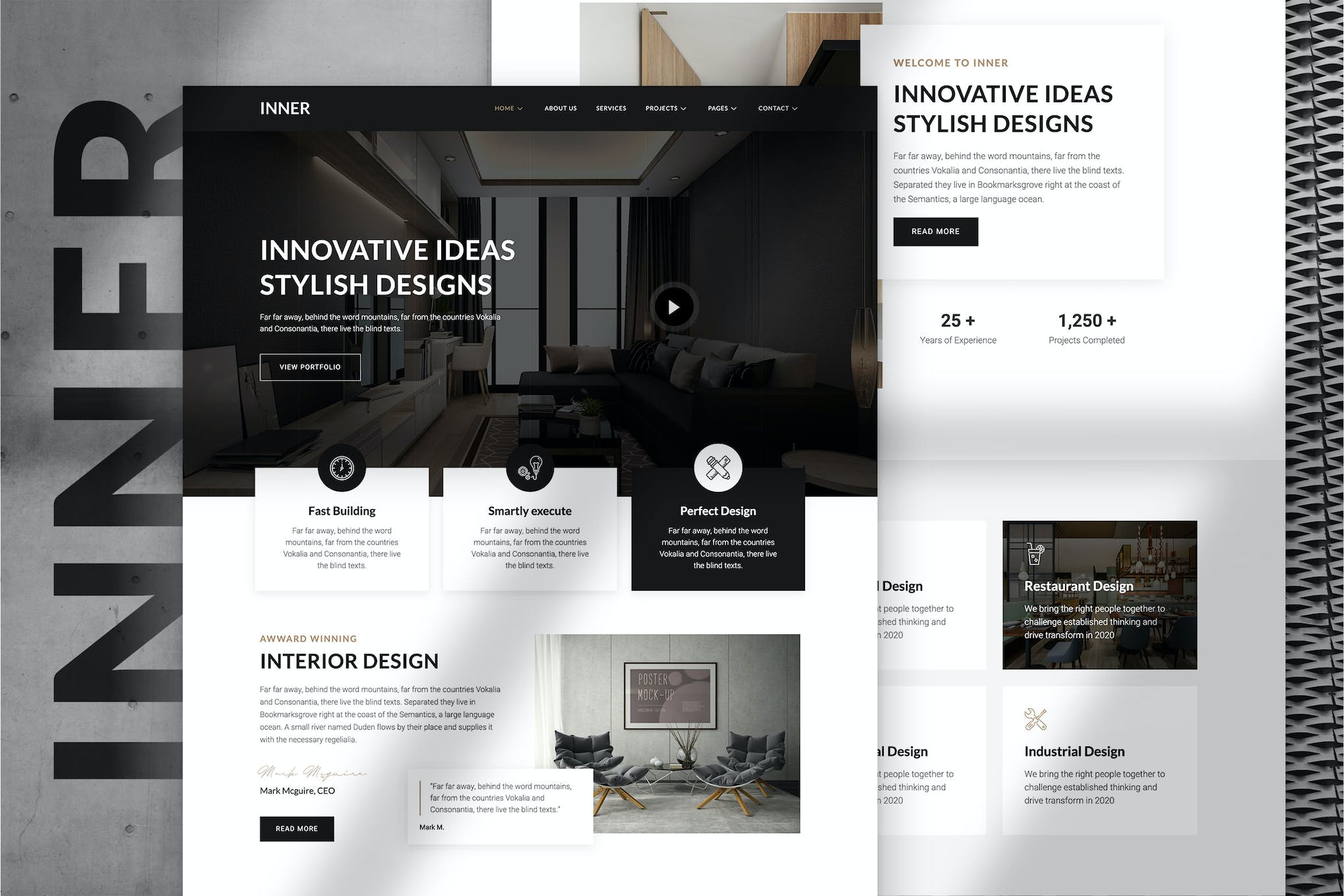 Inner – Interior Design & Architecture Template Kit template kit cover image