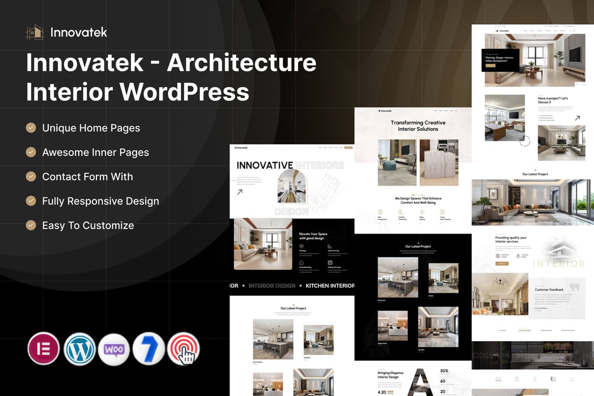Innovatek – Architecture Interior WordPress theme cover image