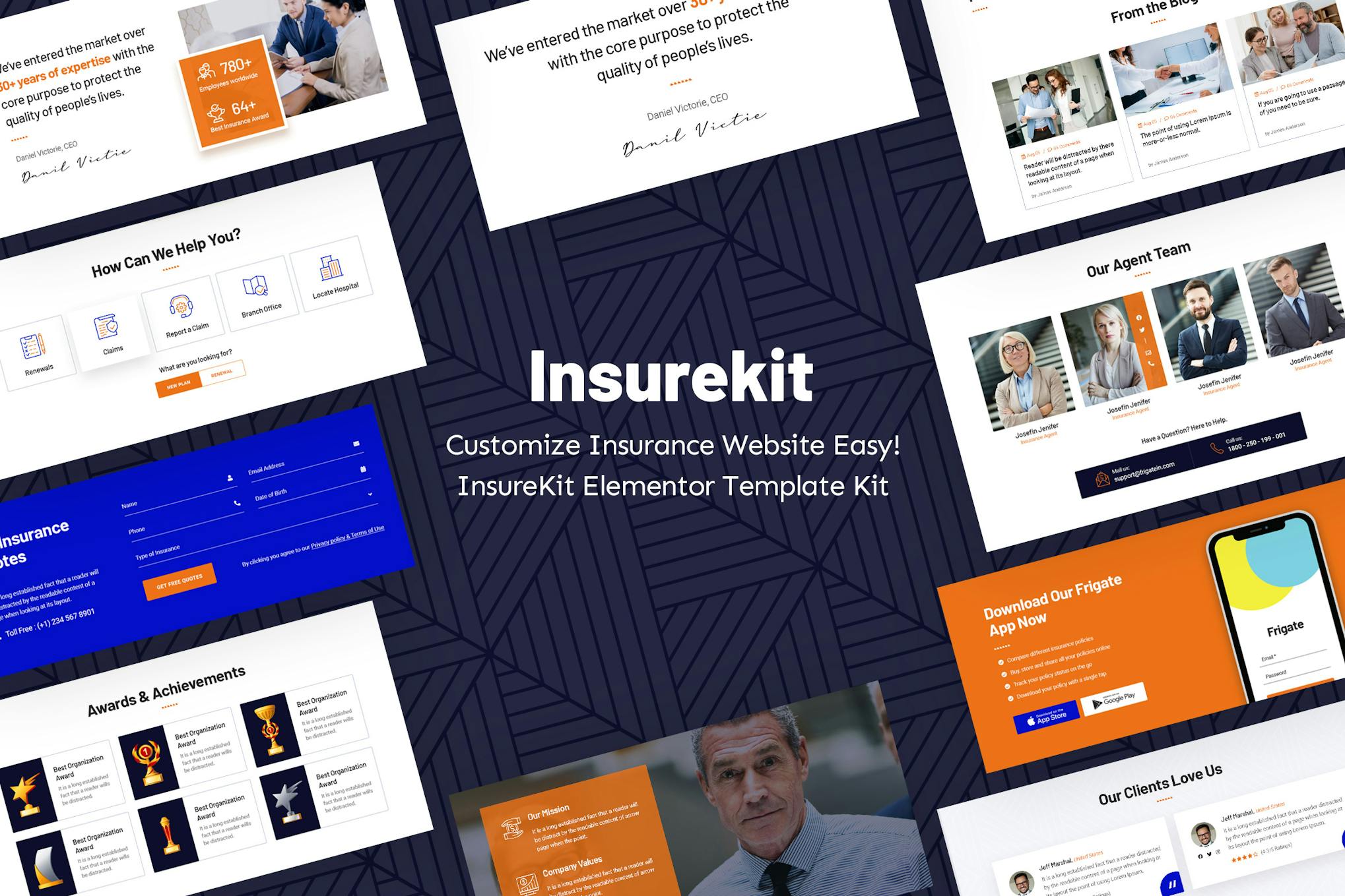 InsureKit - Insurance Template Kits template kit cover image