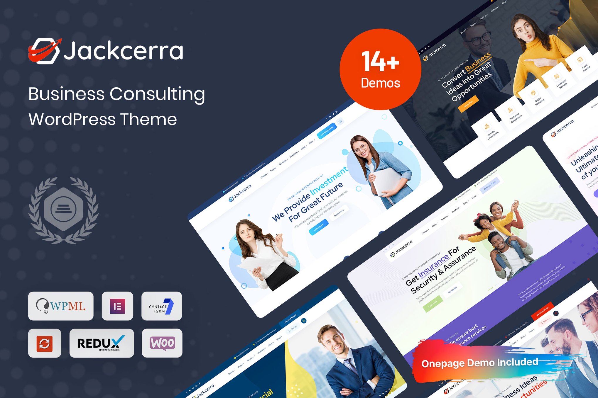 Jackcerra - Business Consulting WordPress Theme theme cover image