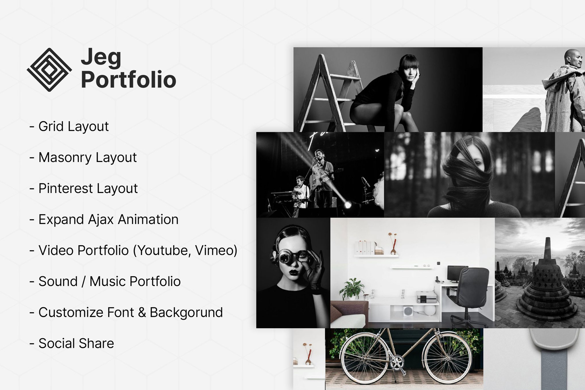 Jeg Portfolio - Portfolio & Gallery Plugin plugin cover image