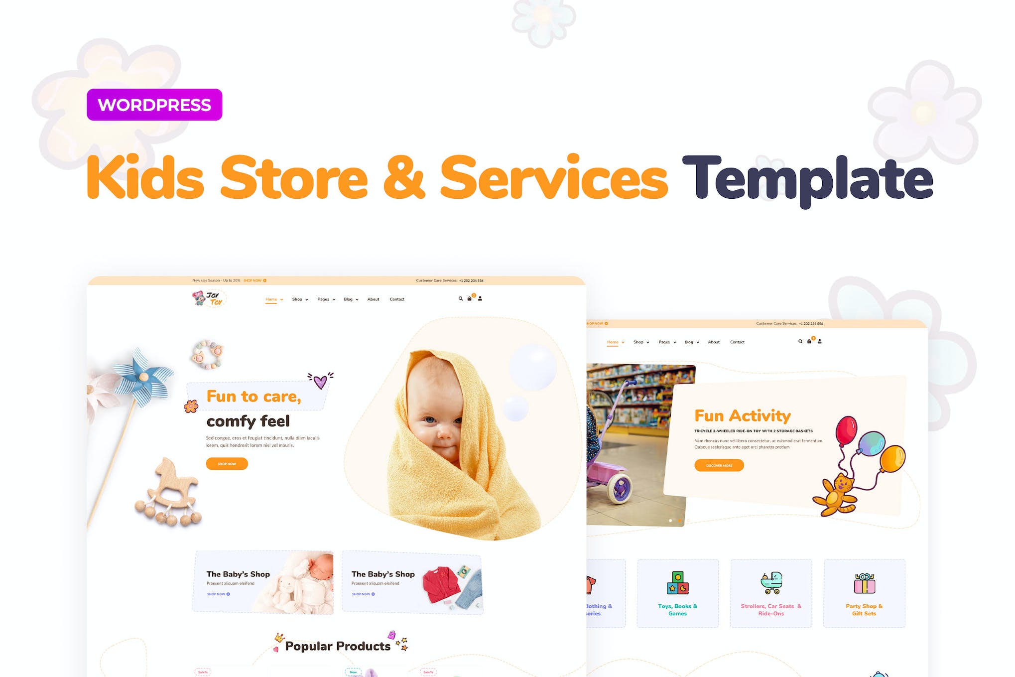 JoyToy - Kids Store Elementor Template Kit template kit cover image