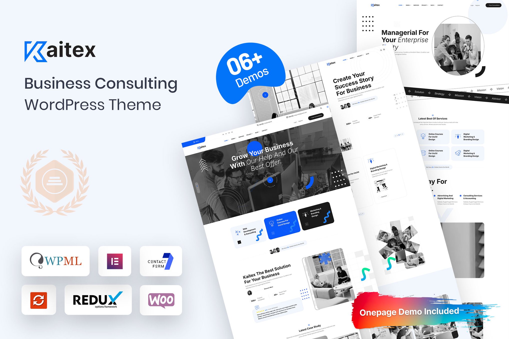 Kaitex – Business Consulting WordPress Theme theme cover image