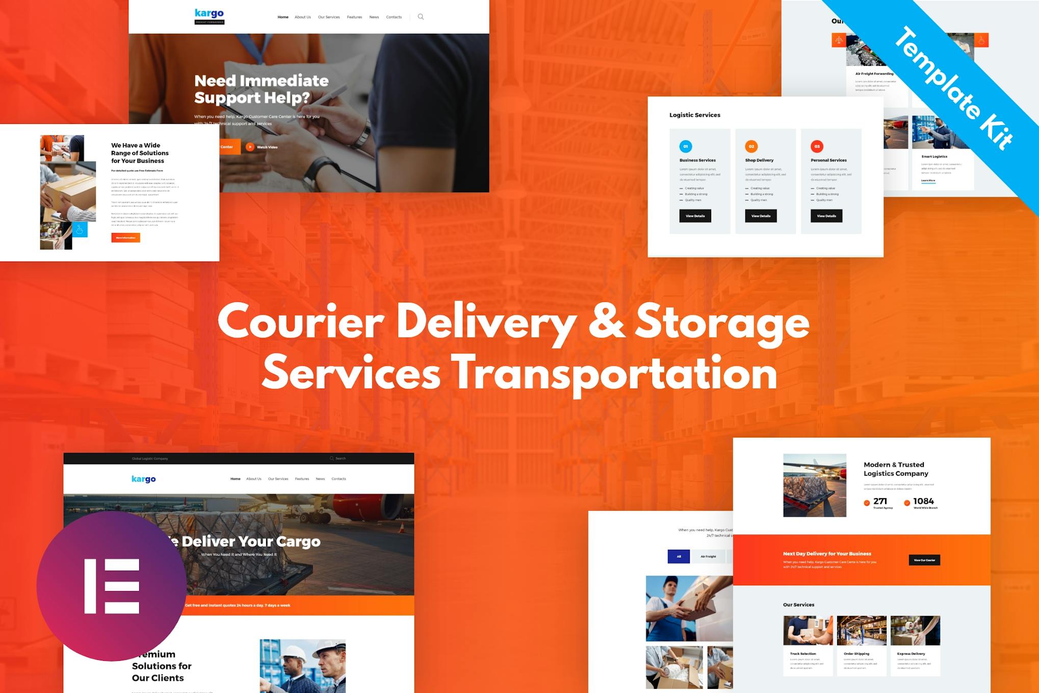Kargo - Delivery & Storage Template Kit template kit cover image