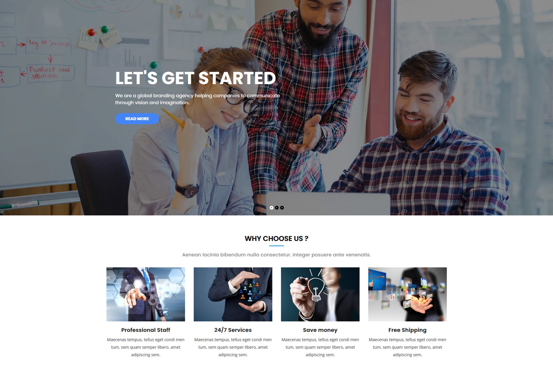 Kiamo - Responsive Business WordPress Theme theme cover image