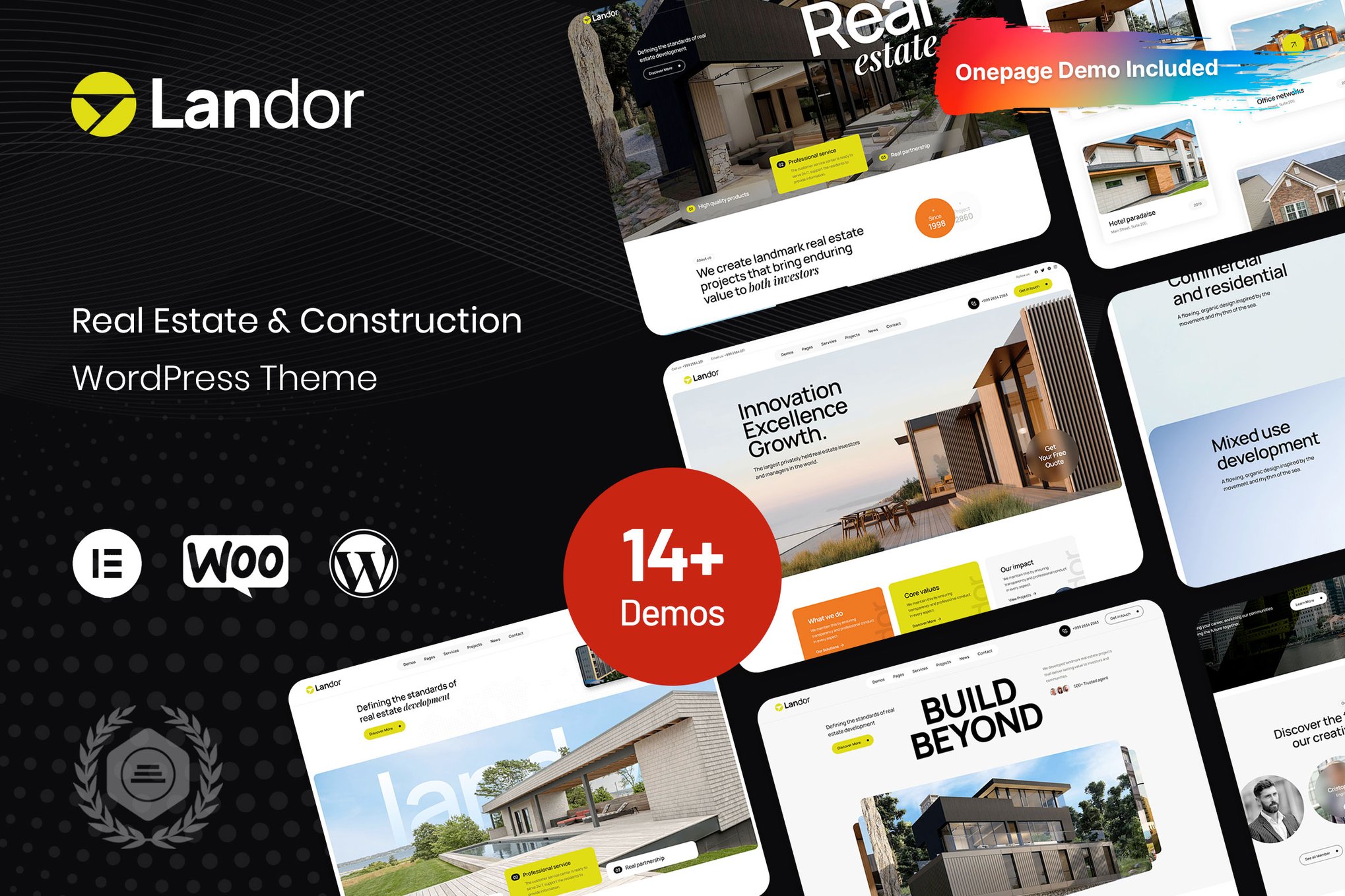 Landor - Real Estate & Construction Group Theme theme cover image