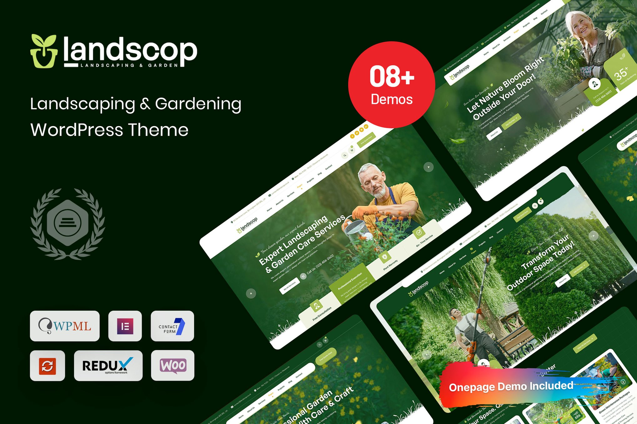 Landscop - Landscaping & Gardening WordPress Theme theme cover image