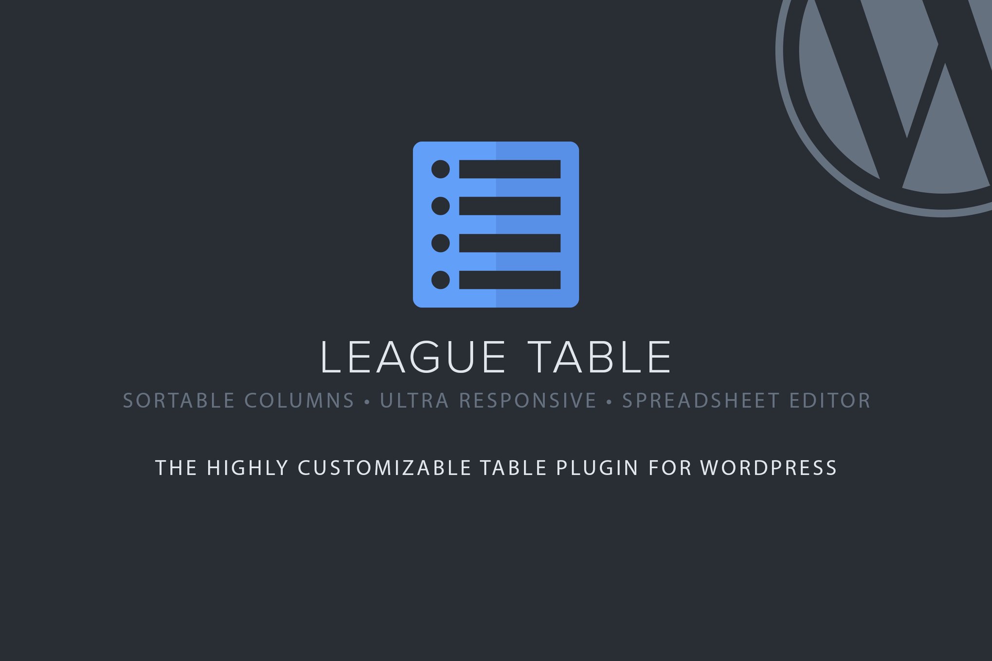 League Table plugin cover image