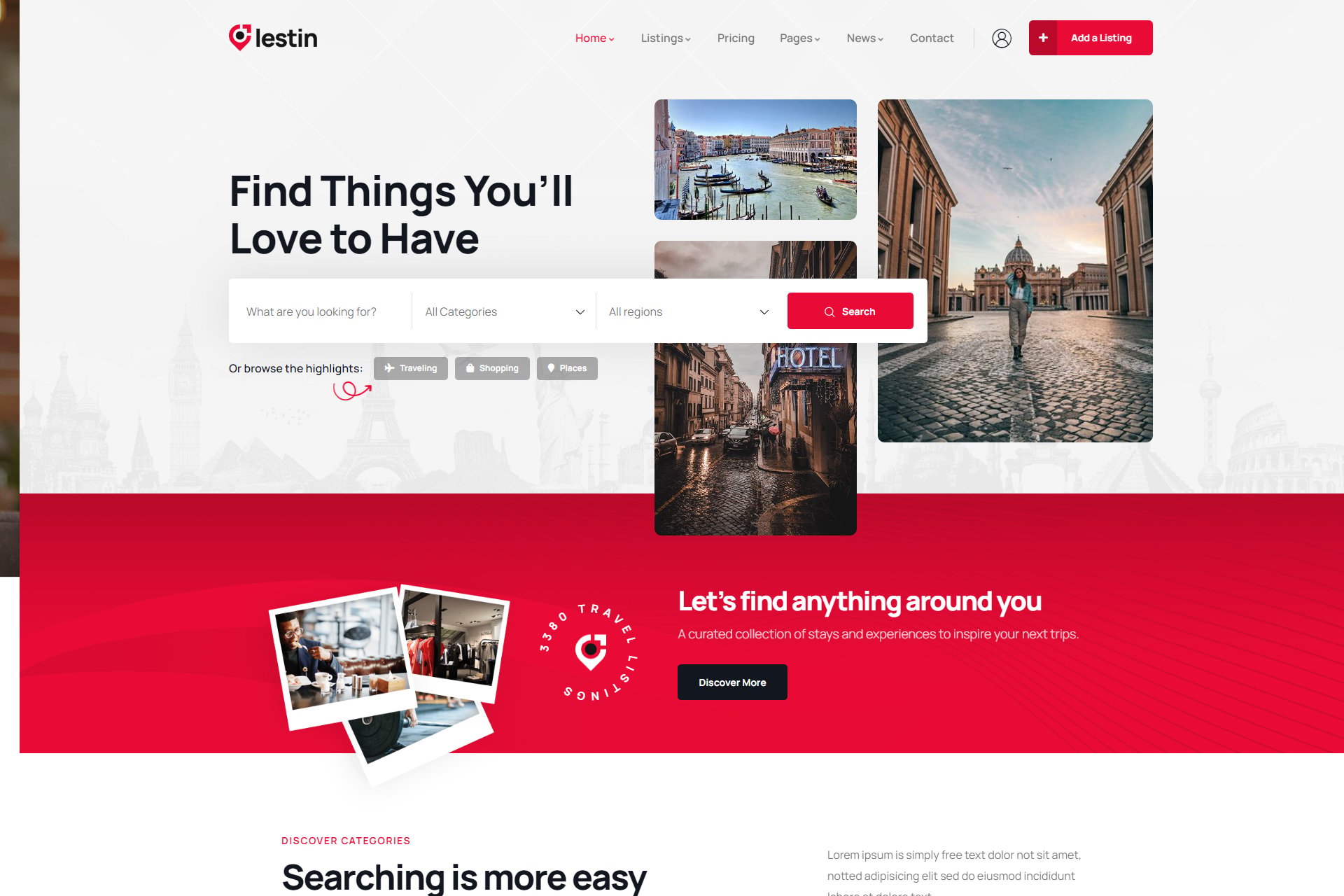 Lestin - Directory Listing WordPress Theme theme cover image