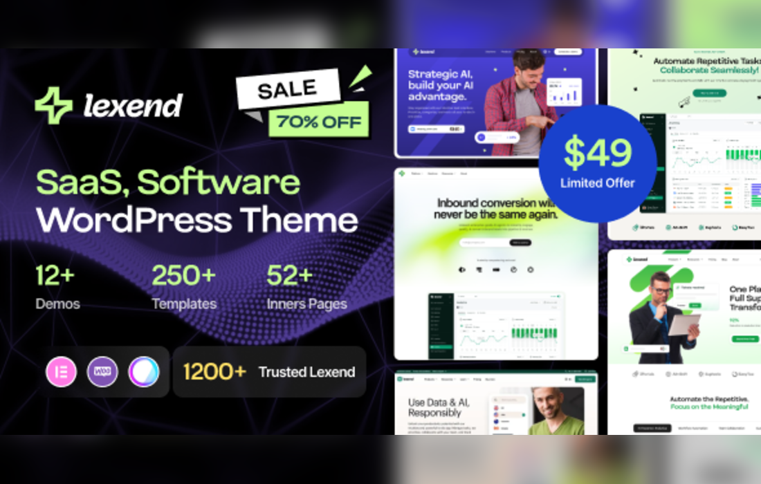 Lexend - Software, SaaS & Startup WordPress Theme theme cover image