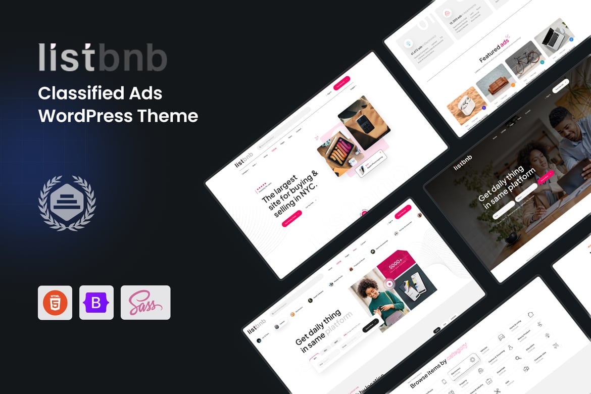 Listbnb – Classified Ads WordPress Theme theme cover image