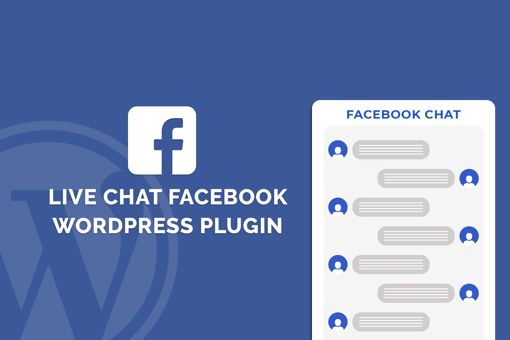 Live Chat Facebook WordPress Plugin plugin cover image