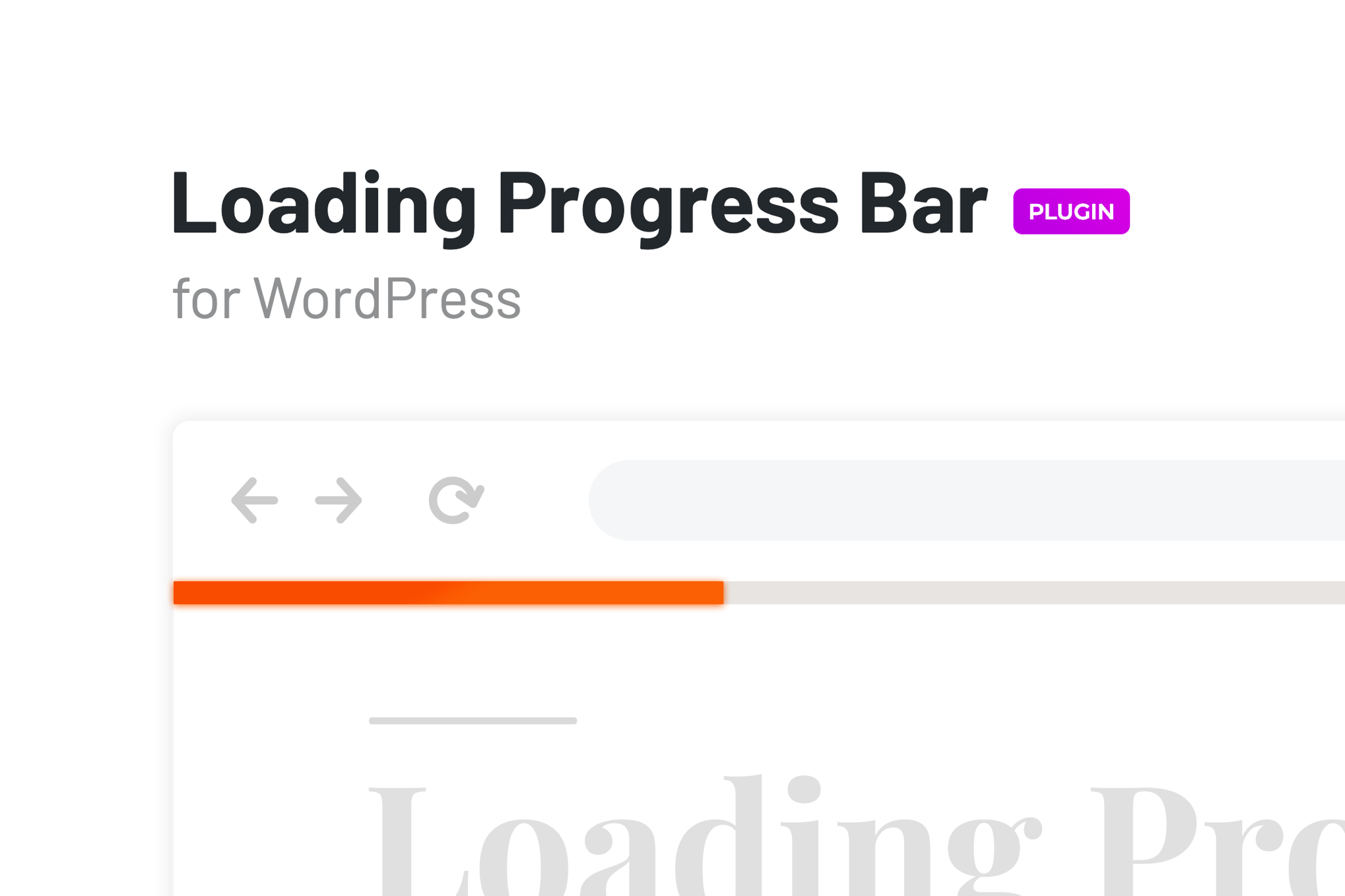 Loading Progress Bar for WordPress plugin cover image