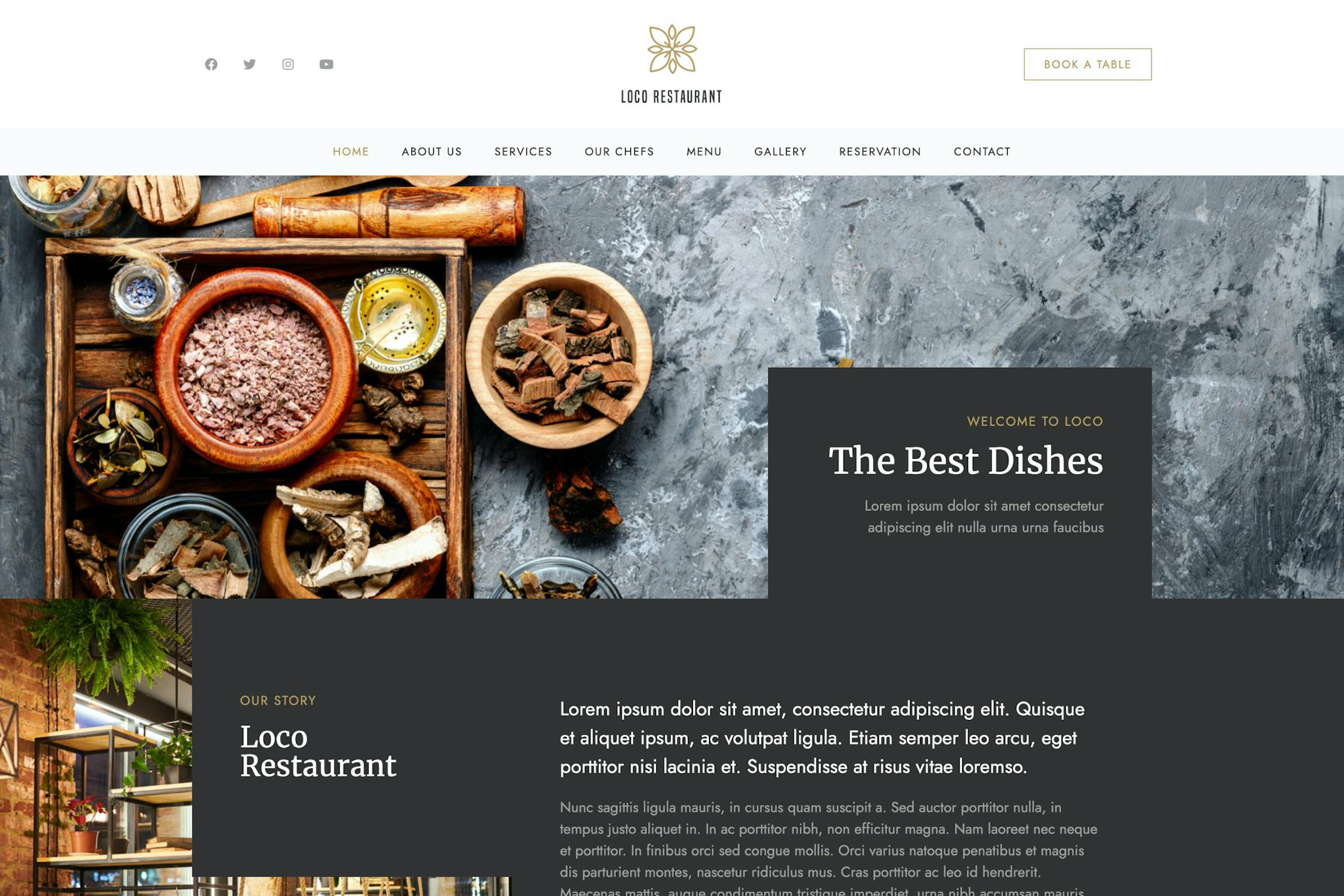 Loco Restaurant - Template Kit template kit cover image