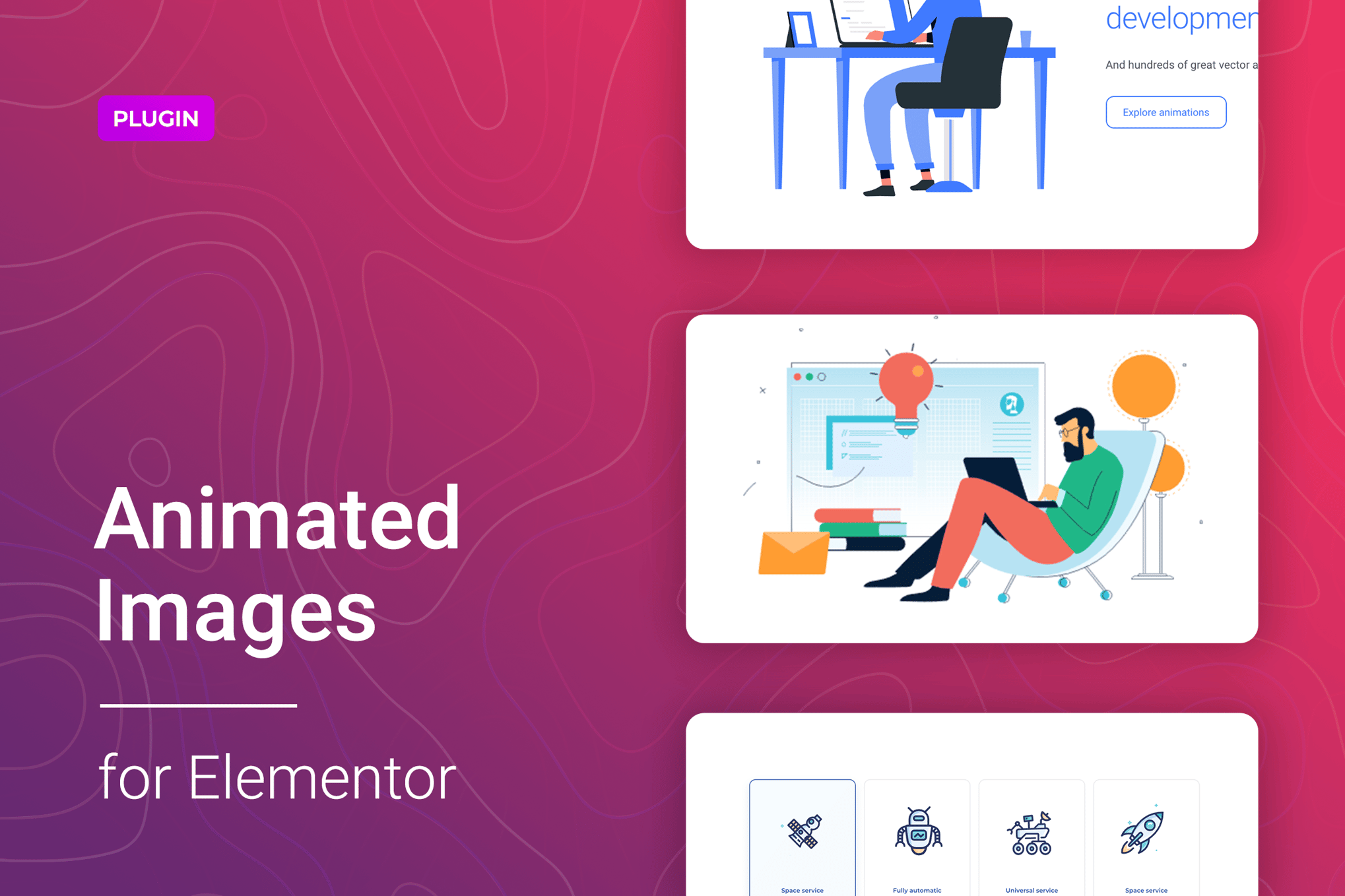 Lottie Animation for Elementor plugin cover image