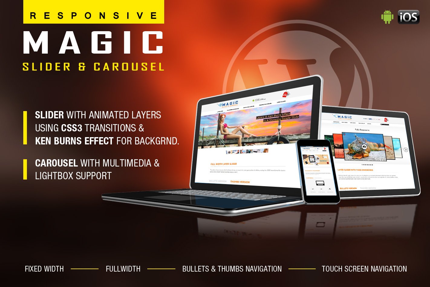 Magic Responsive Slider and Carousel - WP Plugin plugin cover image