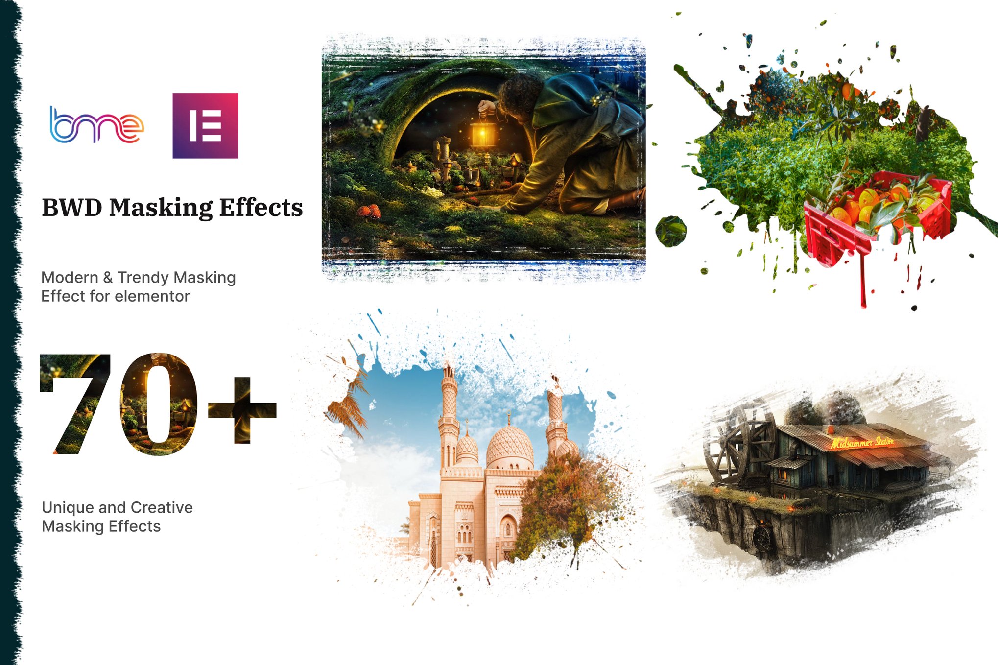 Masking Effects addon for Elementor plugin cover image