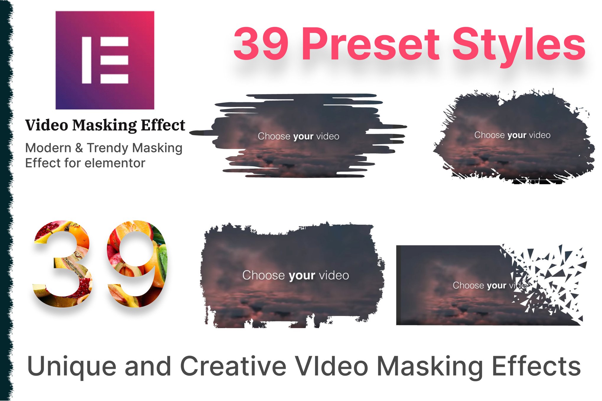 Masking Video addon for Elementor plugin cover image