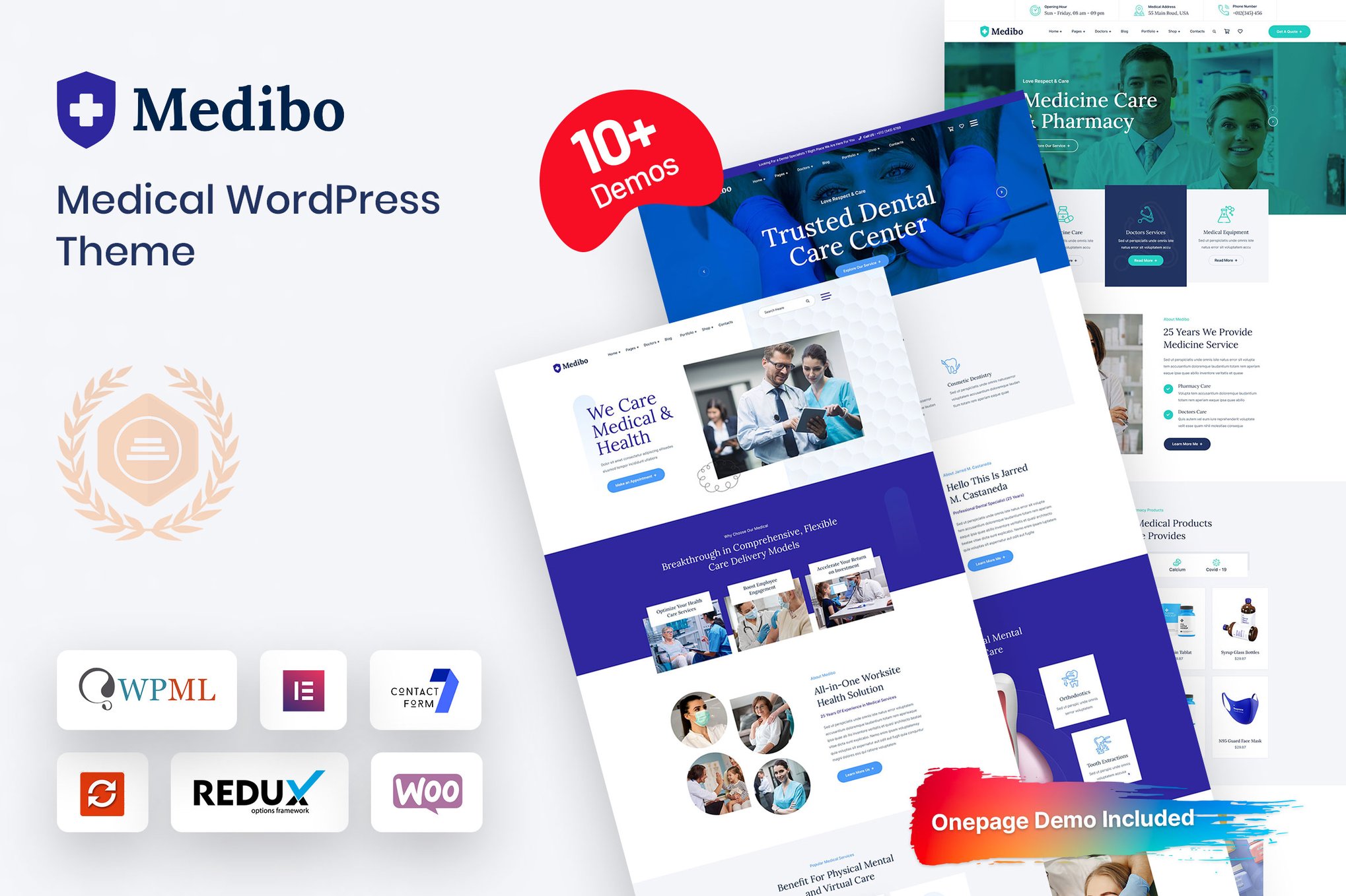 Medibo – Medical WordPress Theme theme cover image