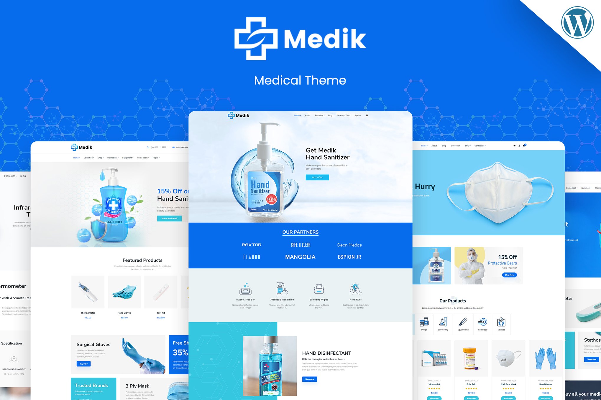 Medik - Medical WordPress Theme theme cover image