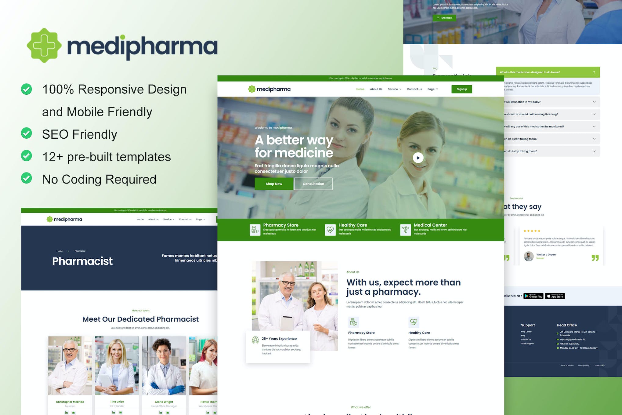 MediPharma - Pharmacy & Medical Elementor Template Kit template kit cover image
