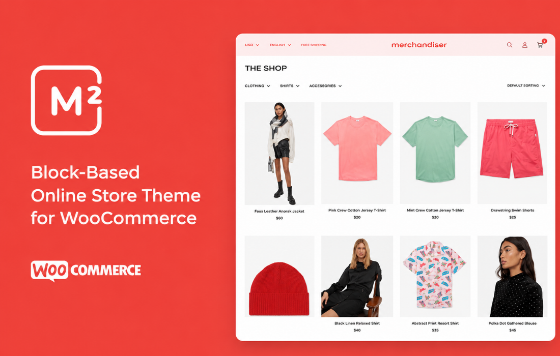 Merchandiser - Clean, Fast, Lightweight WooCommerce Theme theme cover image