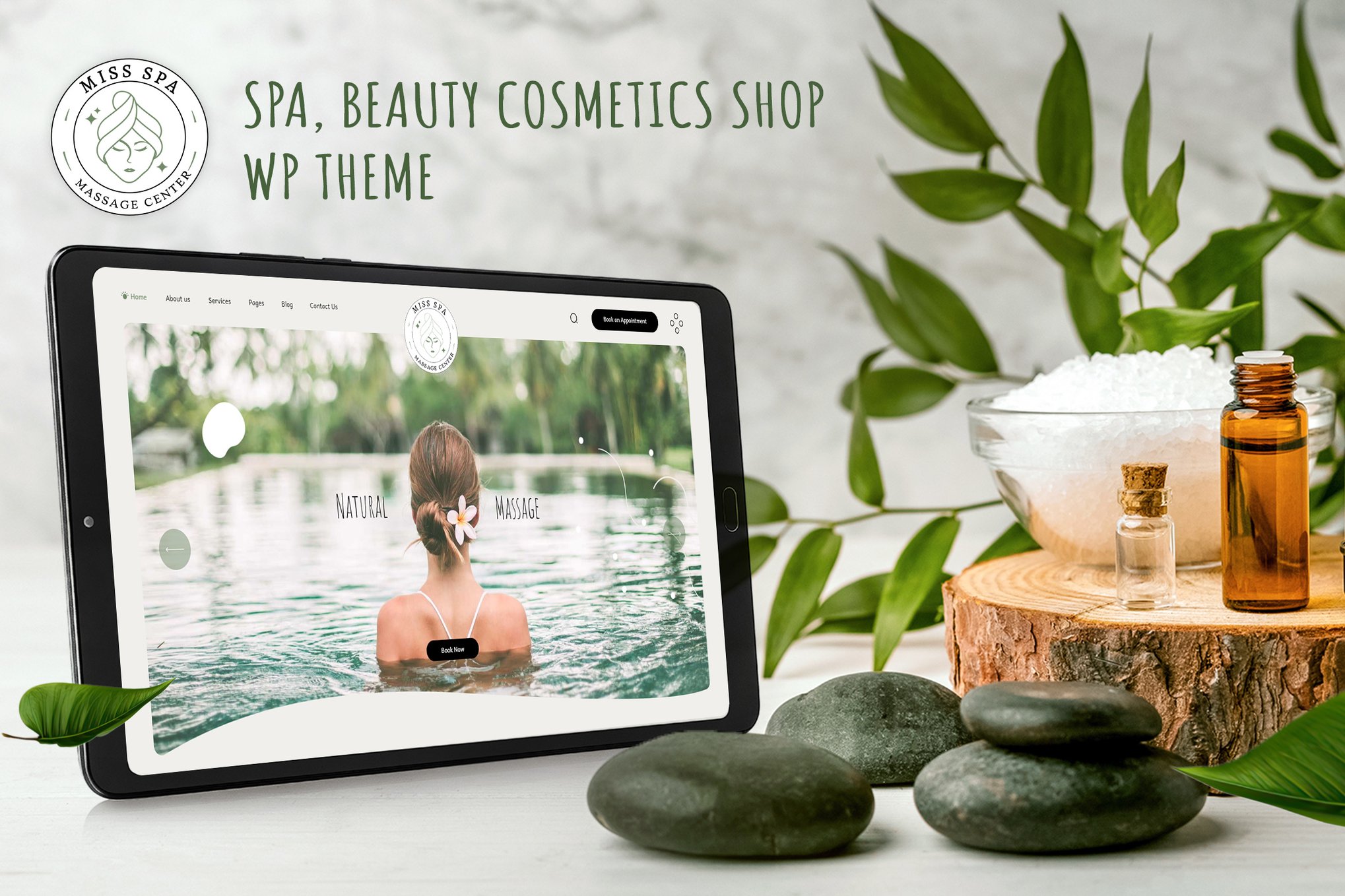 Miss Spa - Beauty Salon & Spa WordPress Theme theme cover image