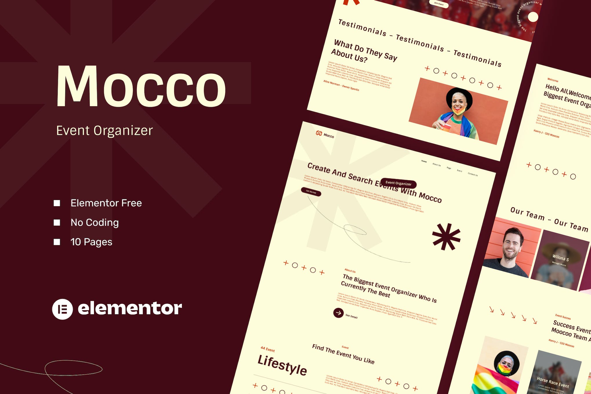 Moocoo - Event Organizer Elementor Template Kit template kit cover image