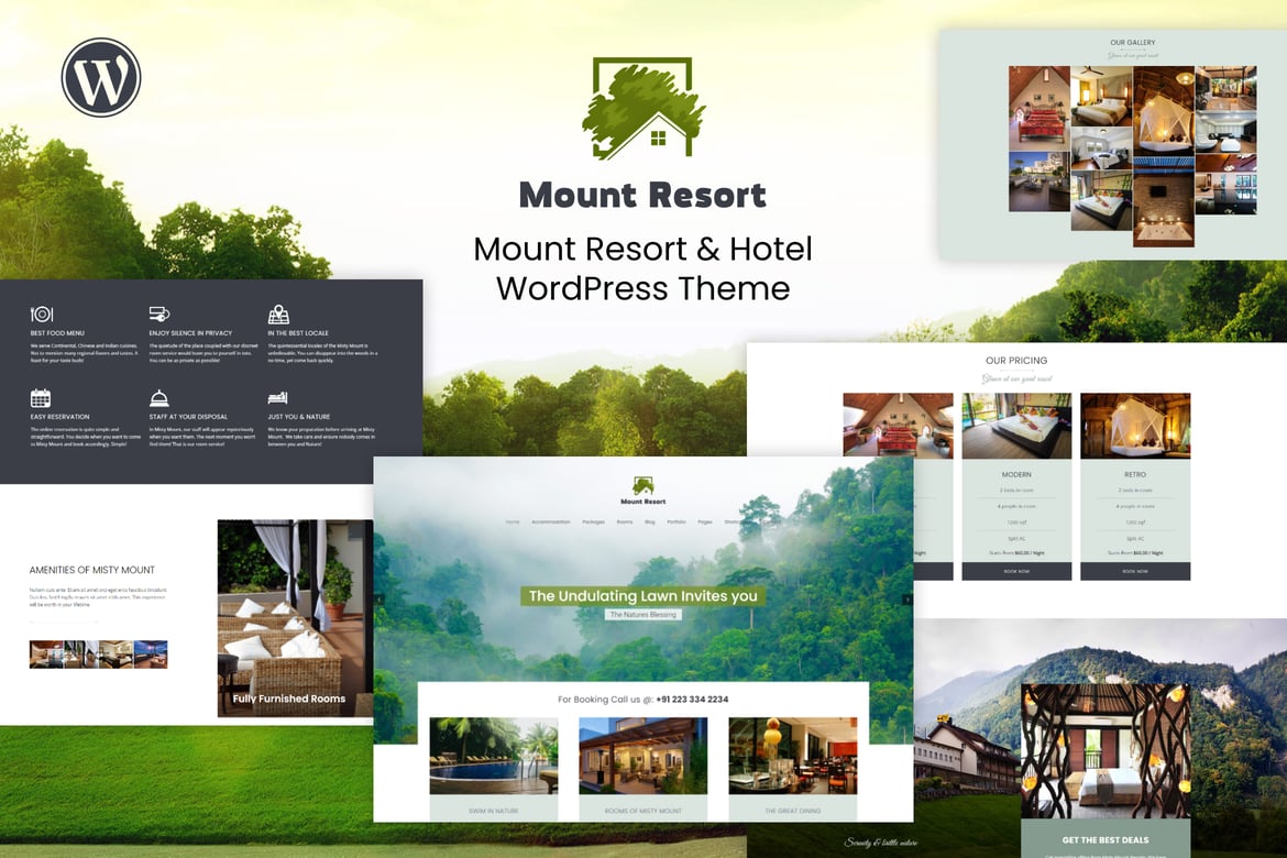 Mount Resort & Hotel WordPress theme cover image