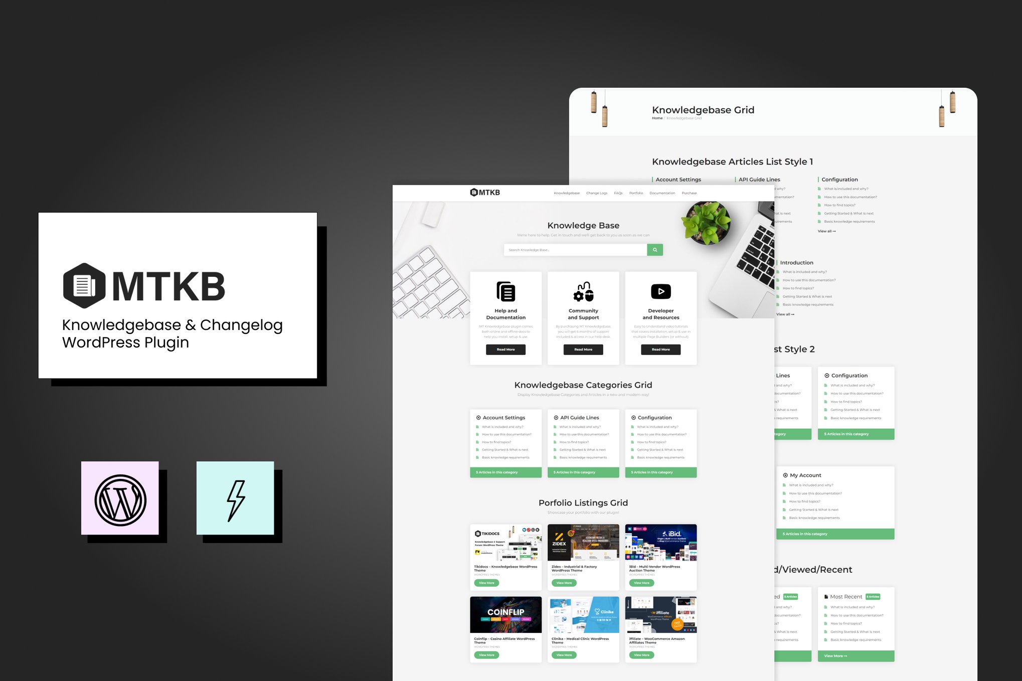 MT Knowledgebase & Changelog WordPress Plugin plugin cover image