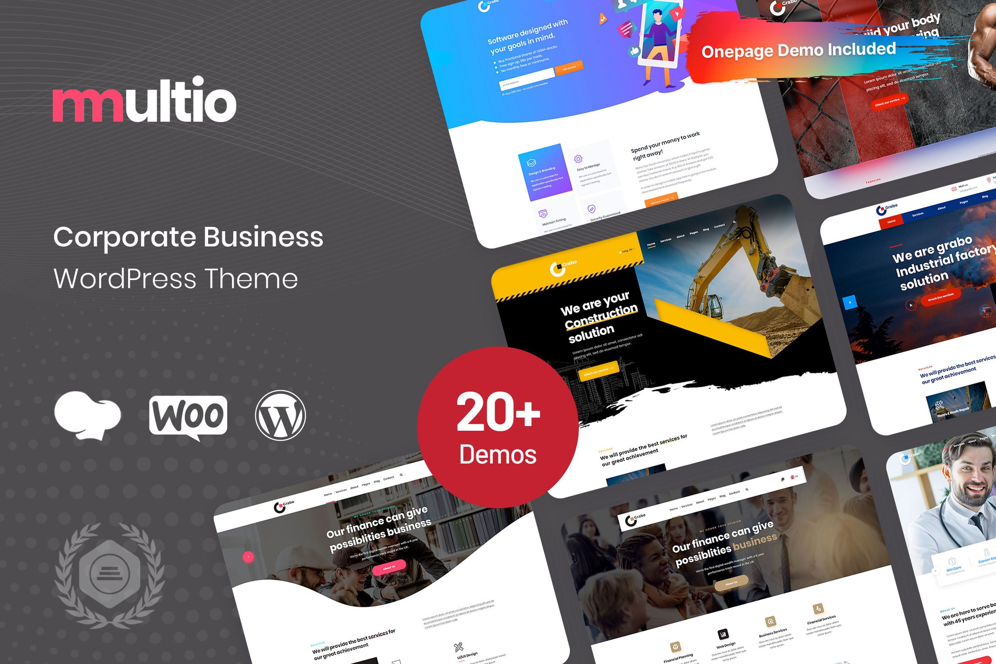 Multio – Corporate Business WordPress Theme theme cover image
