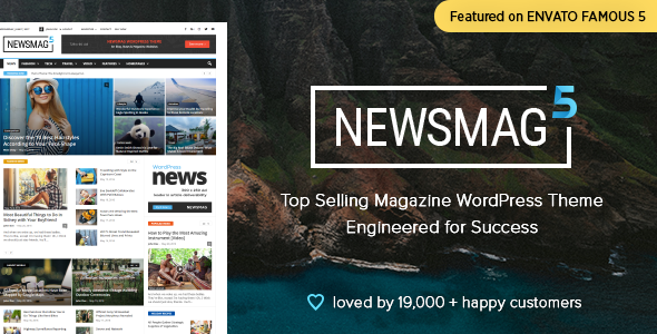 Newsmag - Newspaper & Magazine WordPress Theme theme cover image