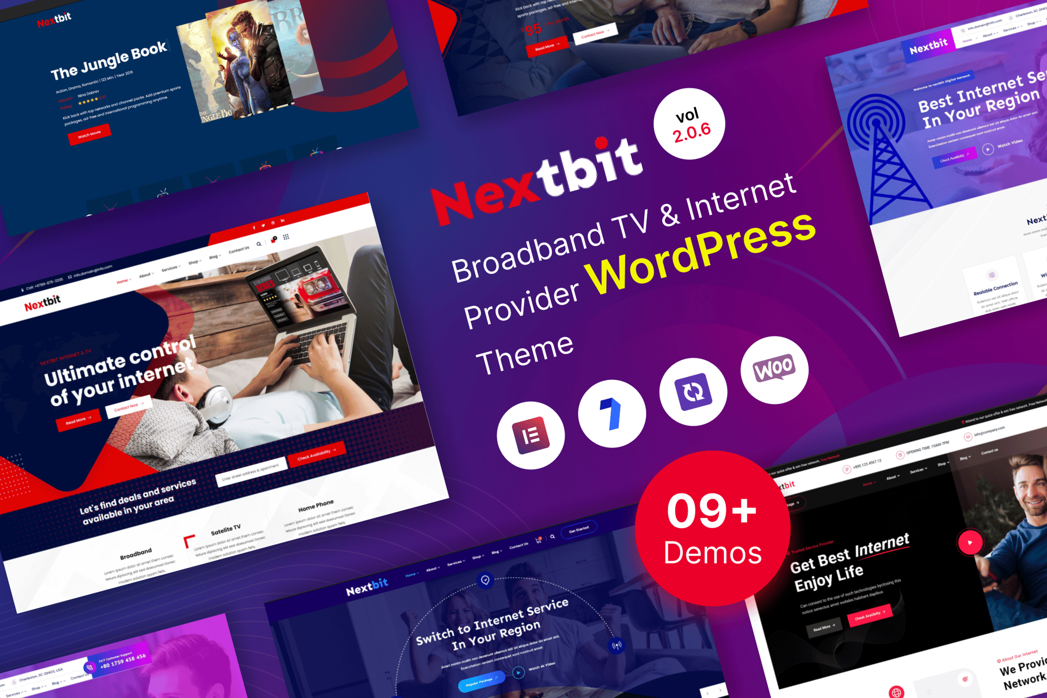 Nextbit - TV & Internet WordPress Theme theme cover image