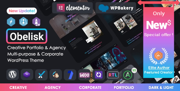 Obelisk - Agency Portfolio & Creative Theme theme cover image