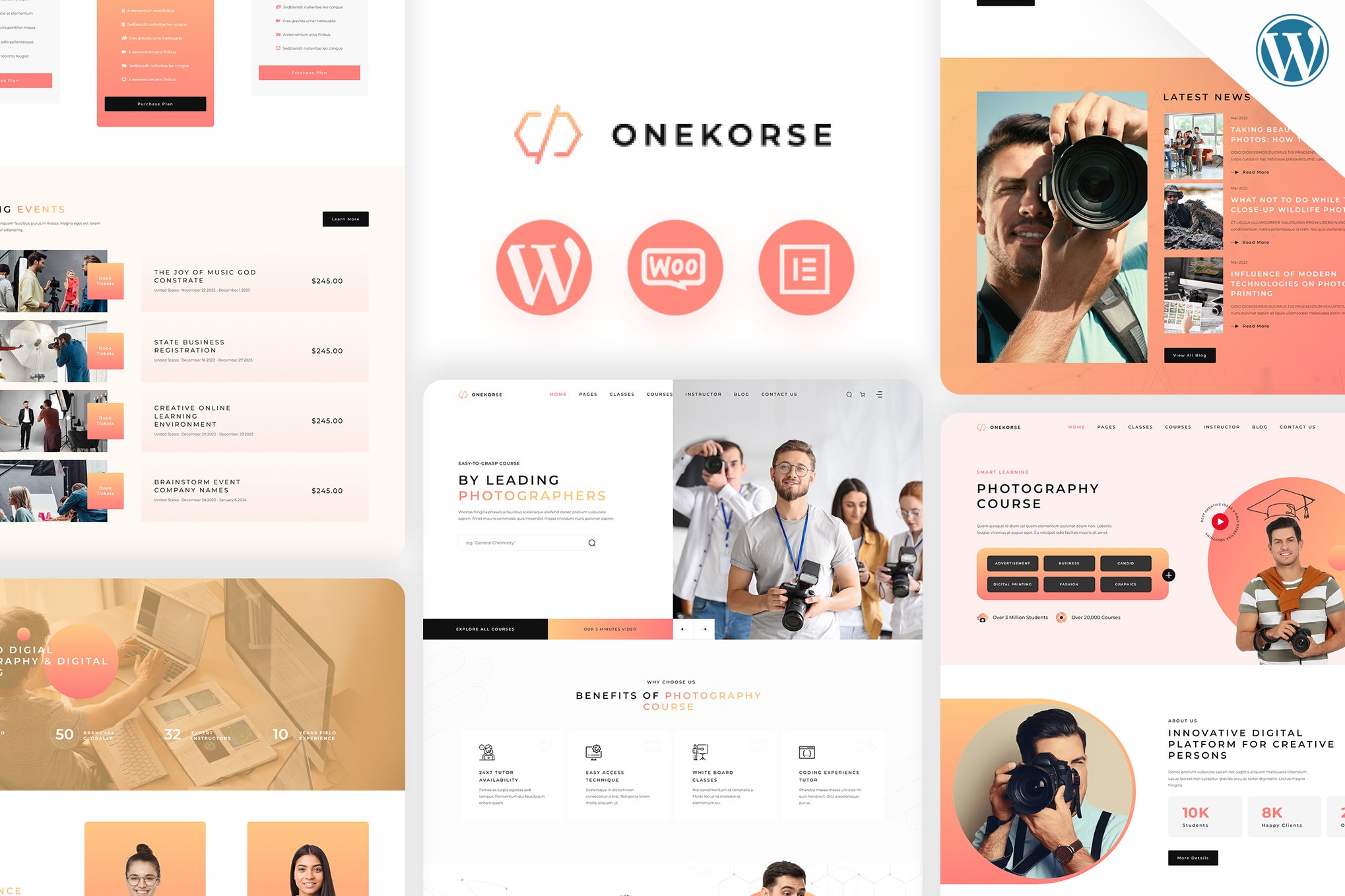 Onekorse – LMS Education Theme theme cover image