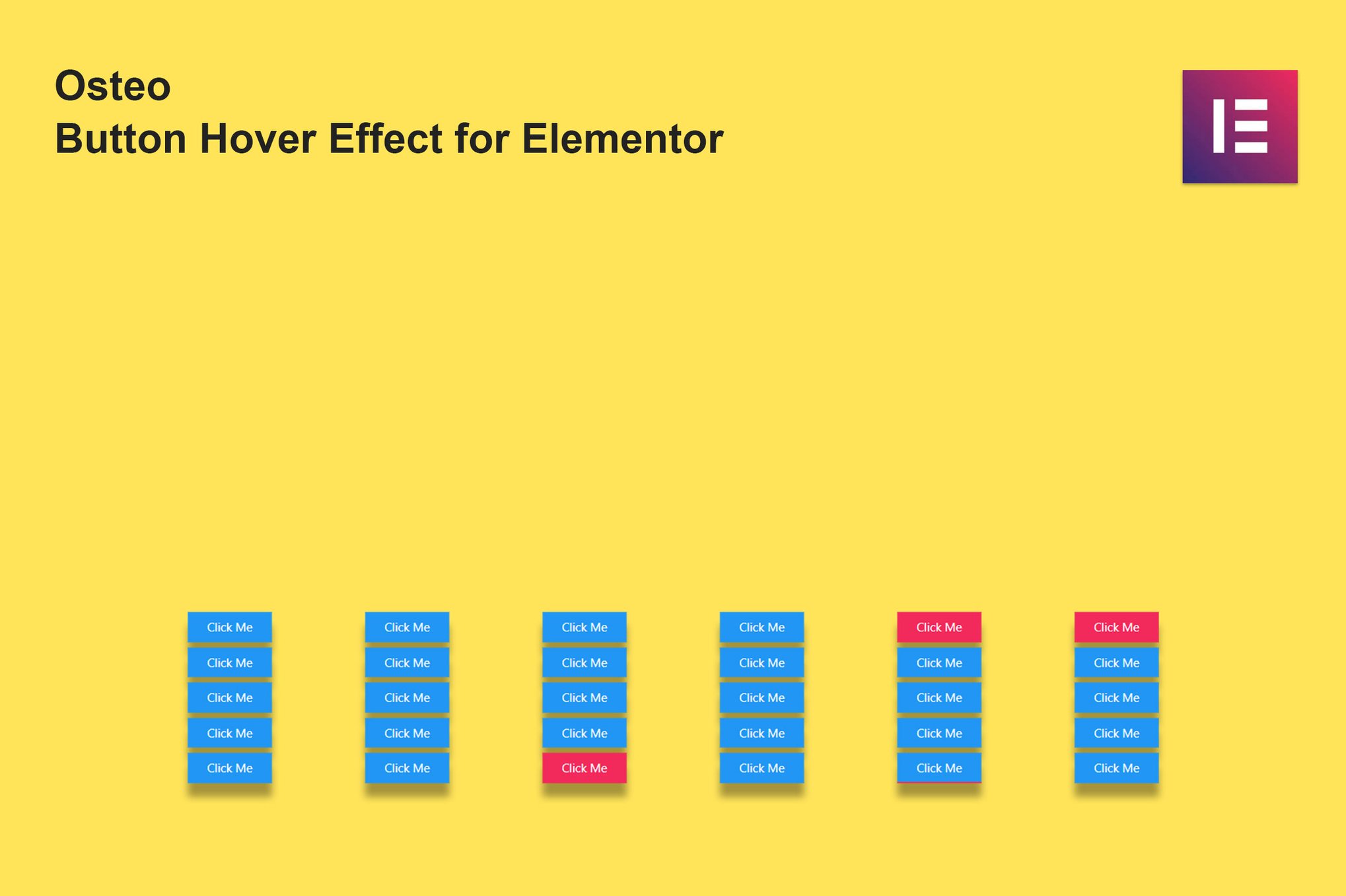 Osteo Button Hover Effect for Elementor plugin cover image