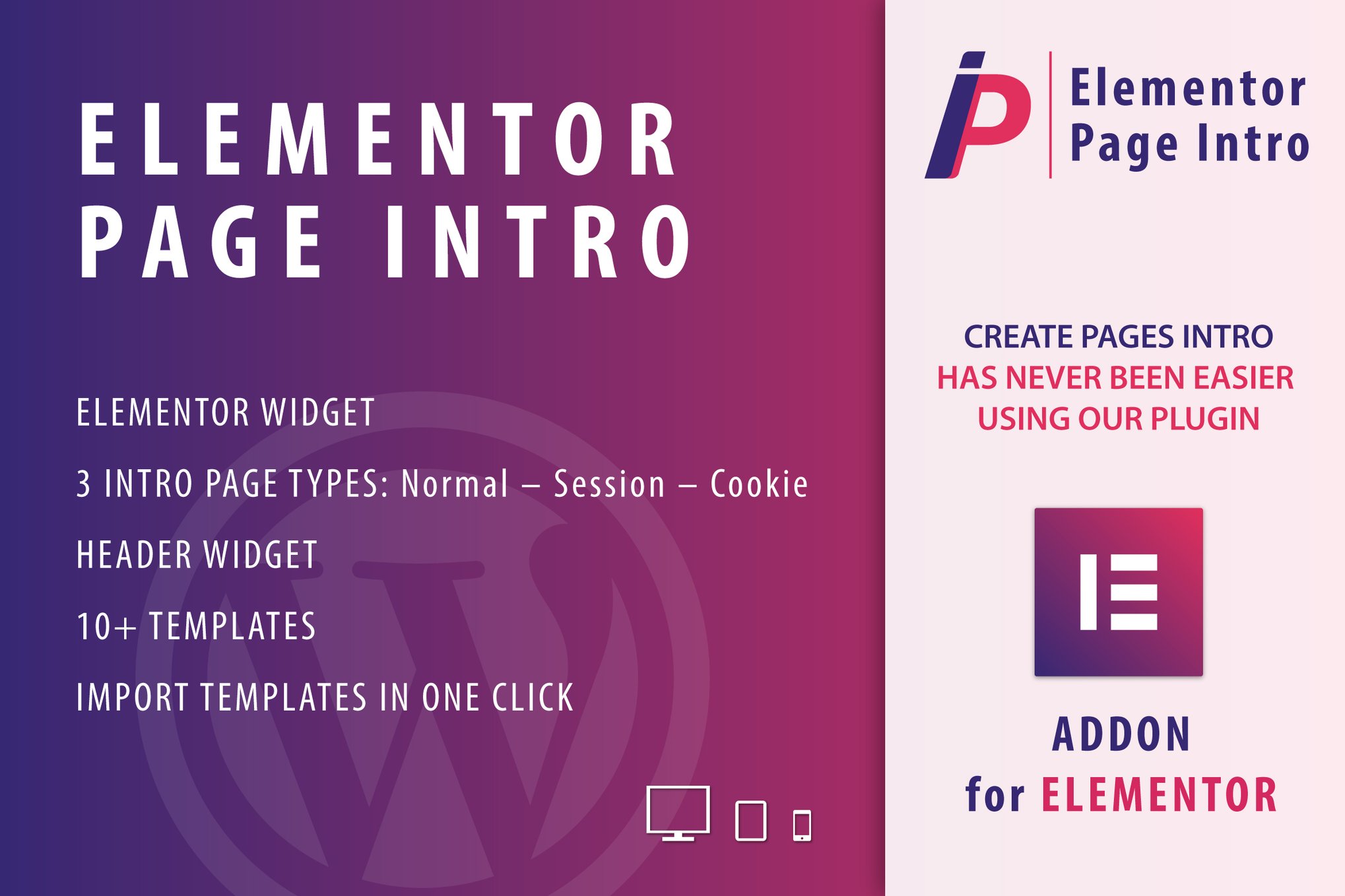 Page Intro for Elementor WordPress Plugin plugin cover image