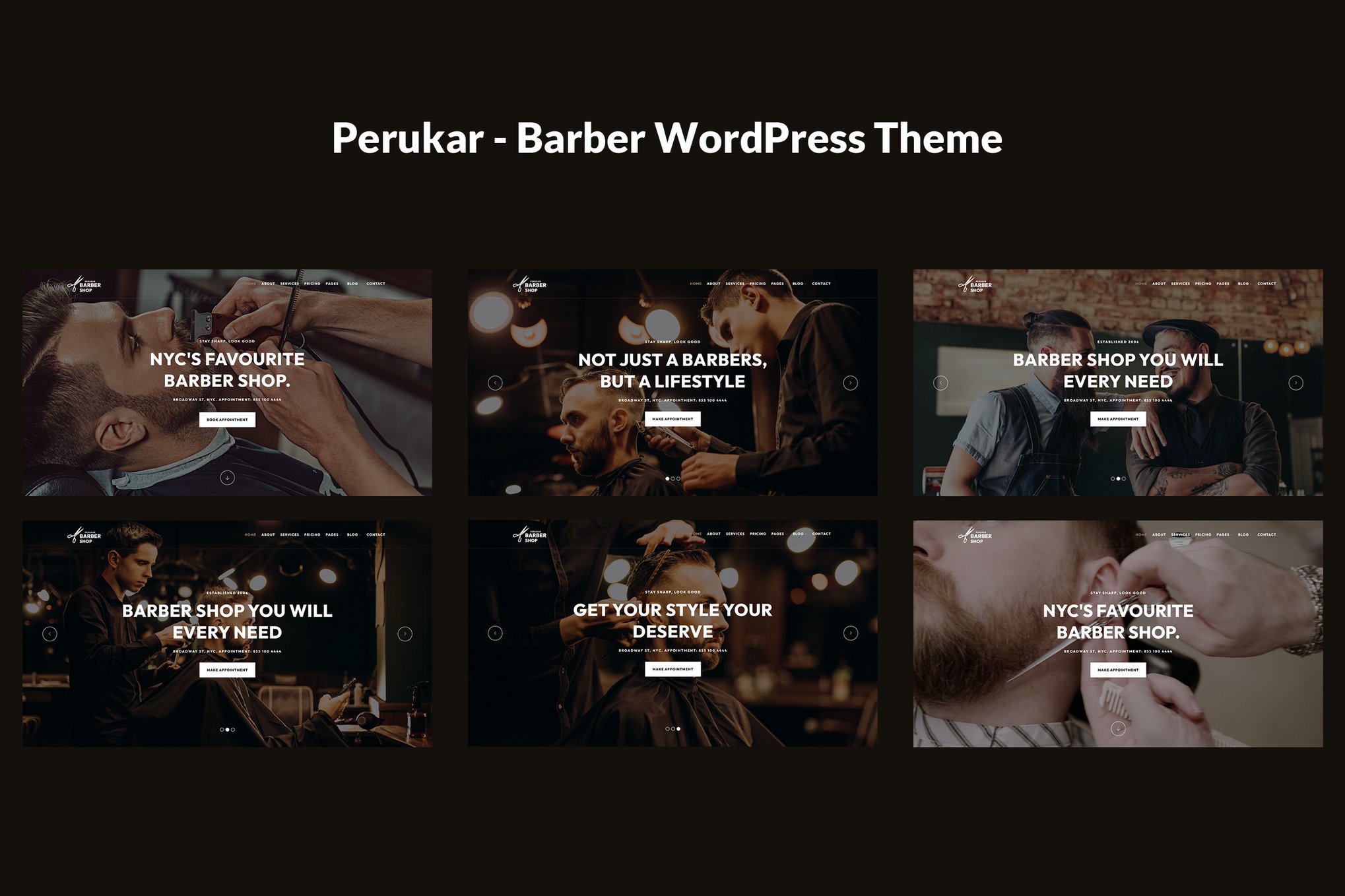 Perukar - Barber WordPress Theme theme cover image