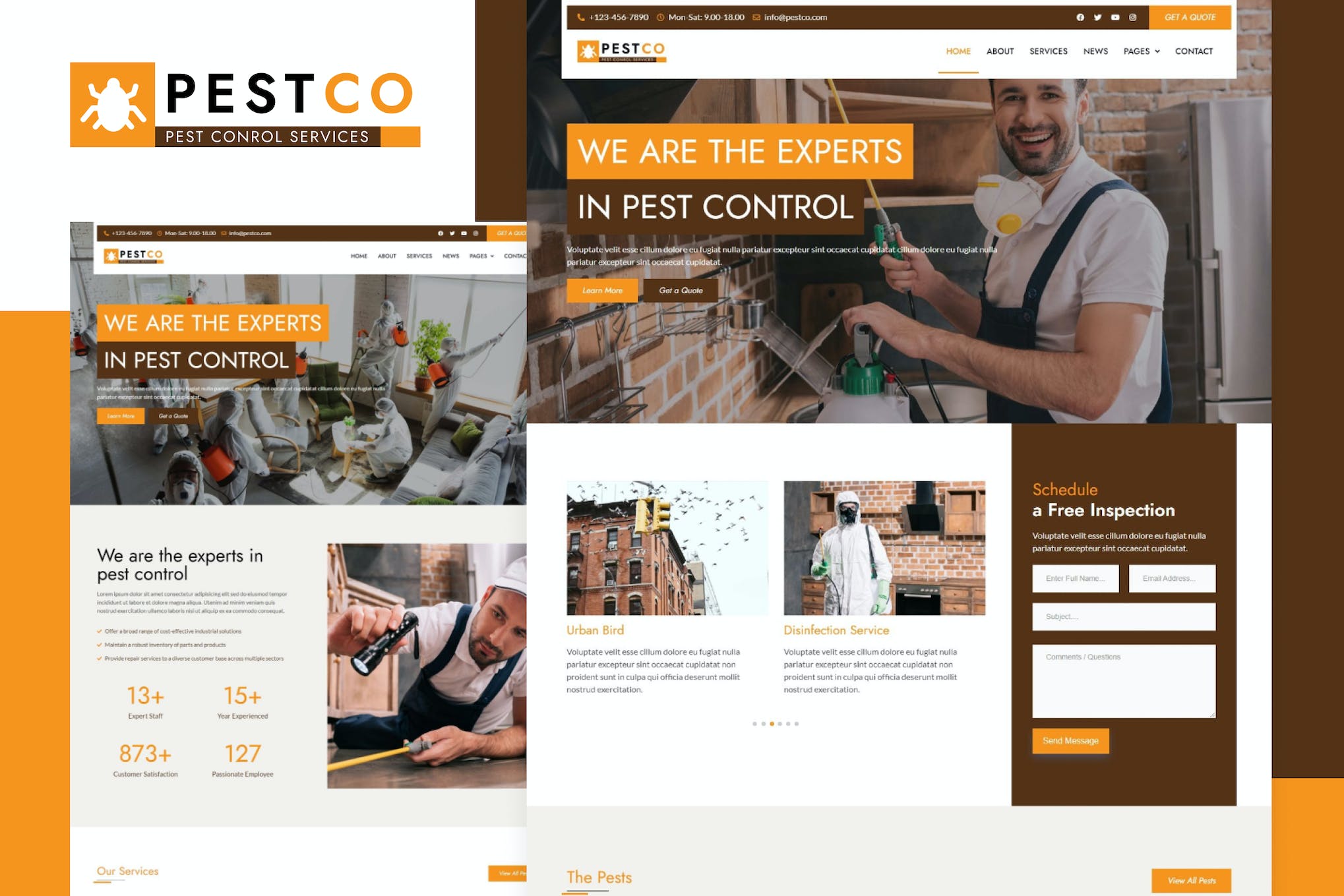 Pestco - Pest Control Elementor Template Kit template kit cover image