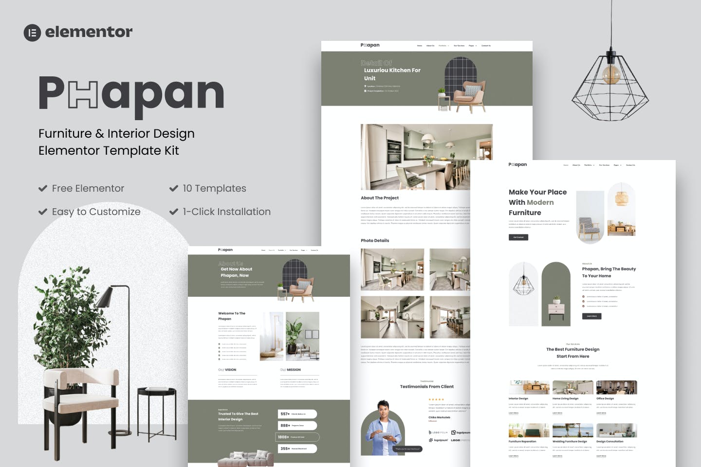Phapan - Furniture and Interior Design Template Kits template kit cover image