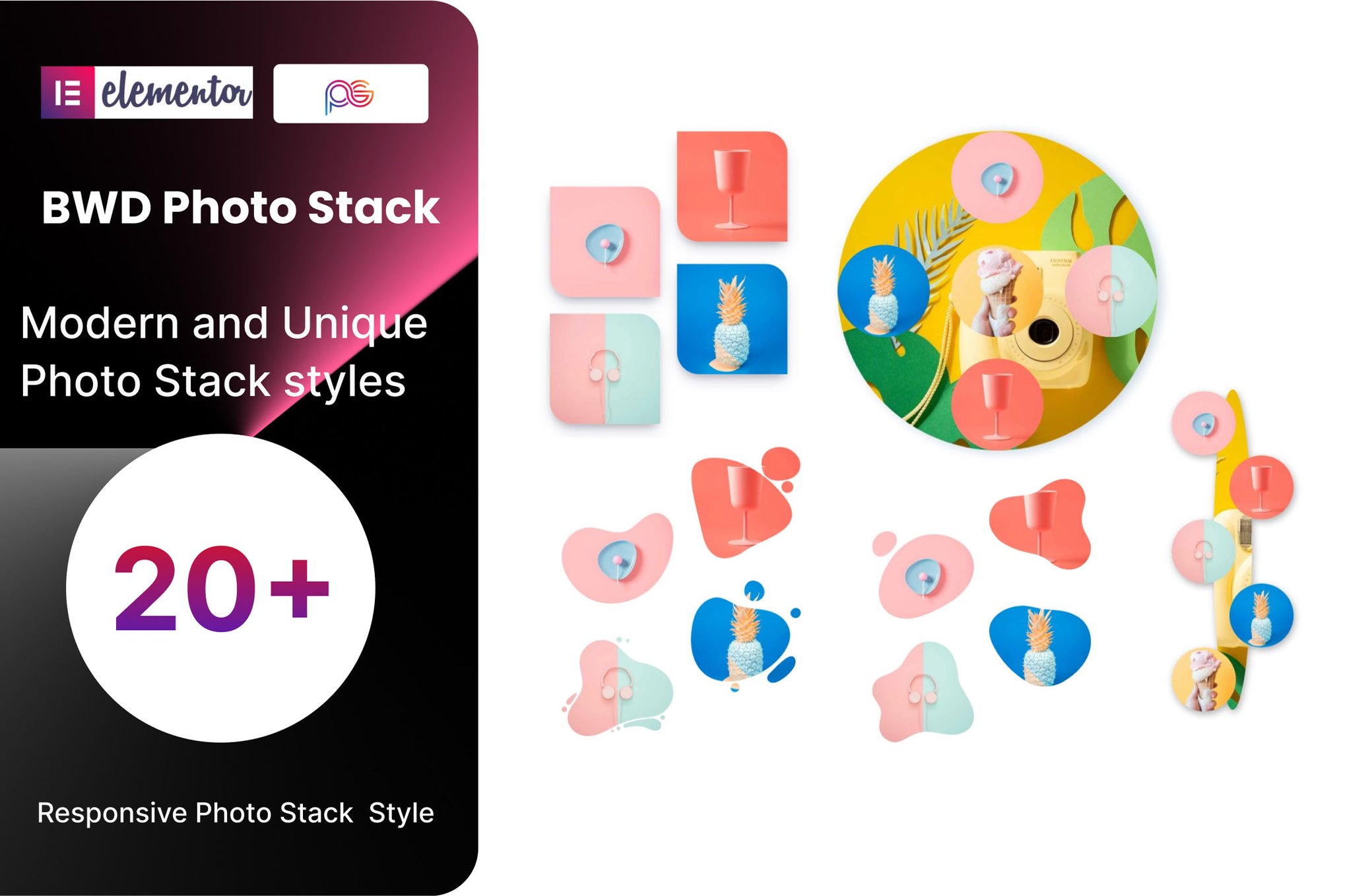 Photo Stack Addon for Elementor plugin cover image