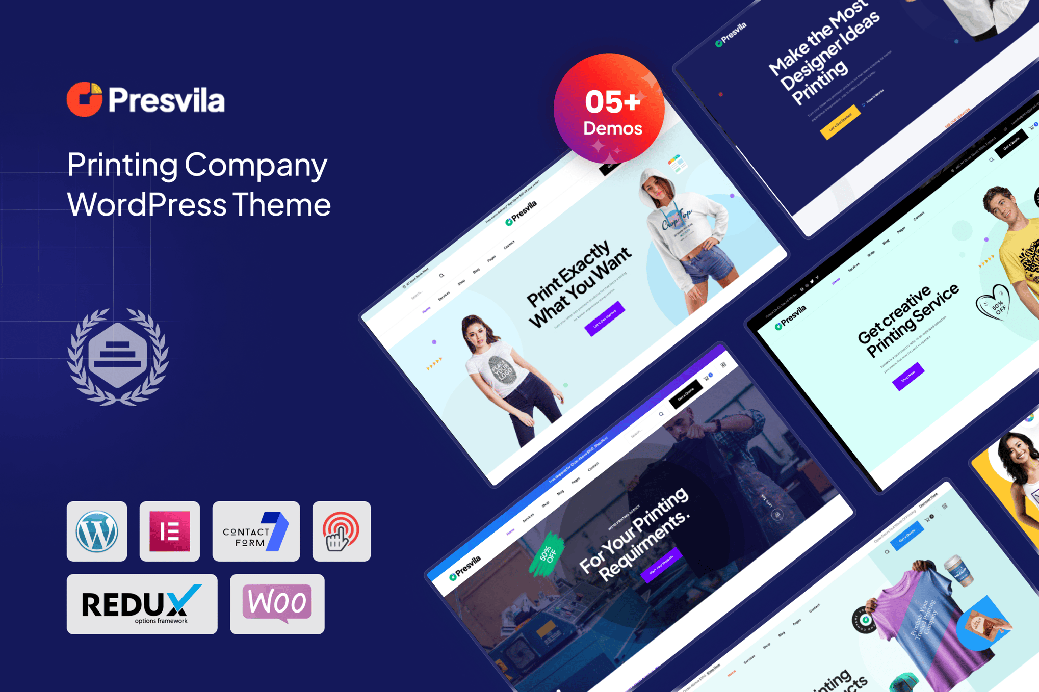 Presvila - Printing Company WordPress Theme theme cover image
