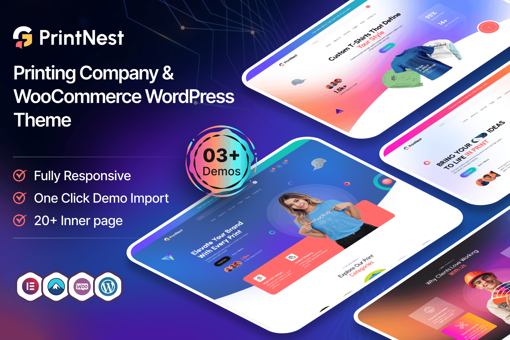PrintNest – Printing Company WordPress Theme theme cover image