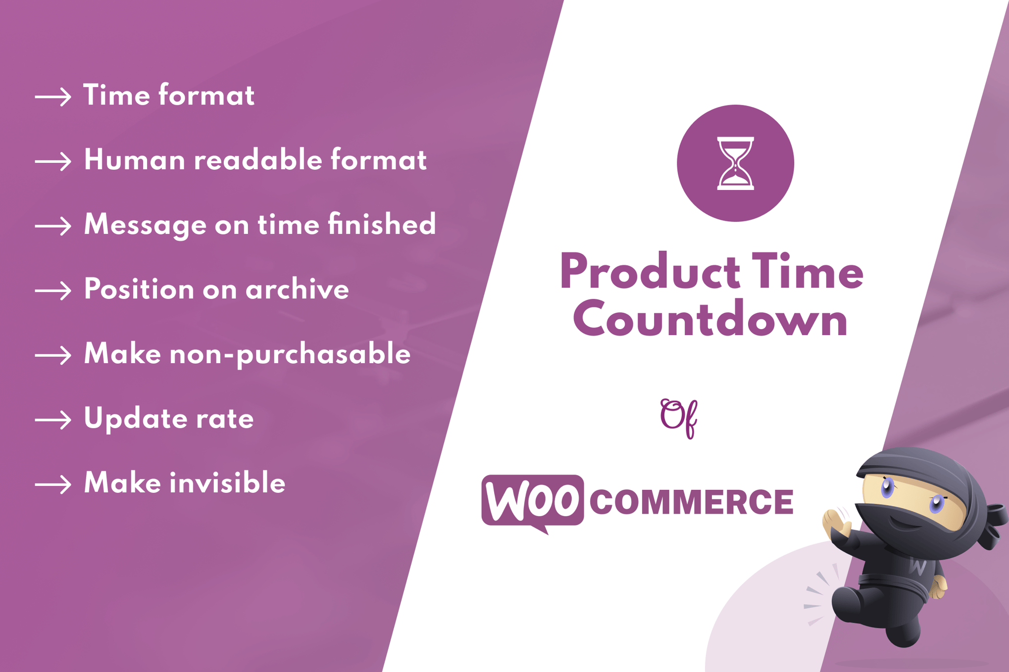 Product Time Countdown Pro for WooCommerce plugin cover image