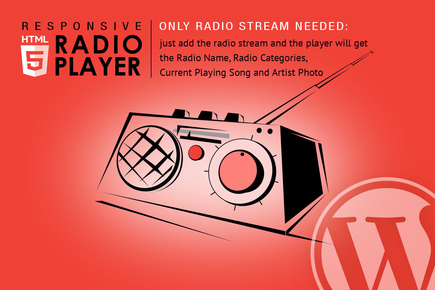 Radio Player Shoutcast & Icecast WordPress Plugin plugin cover image