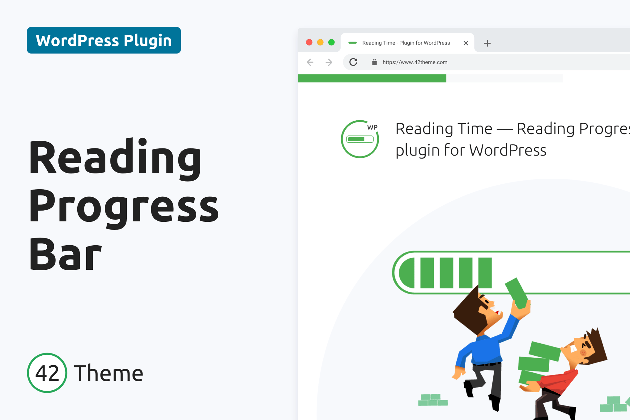 Reading Time – Reading Progress Bar for WordPress plugin cover image