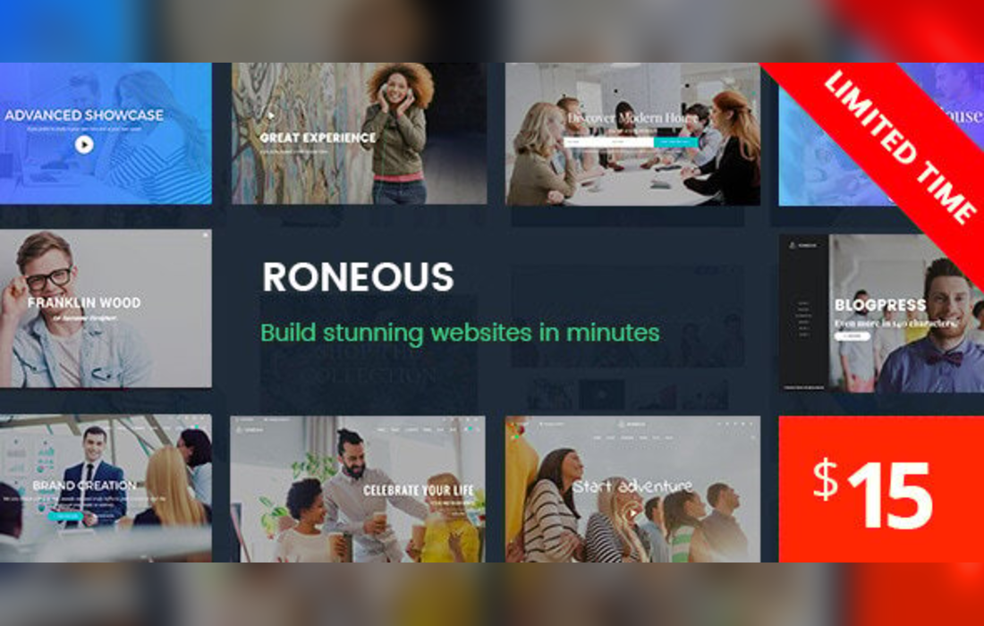 Roneous - Creative Multi-Purpose WordPress Theme theme cover image